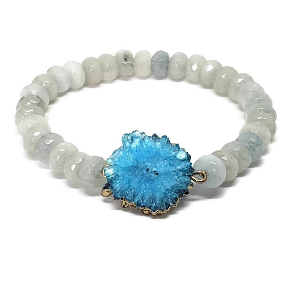 Quartz bracelet,Women Bracelet, Gemstones bracelet